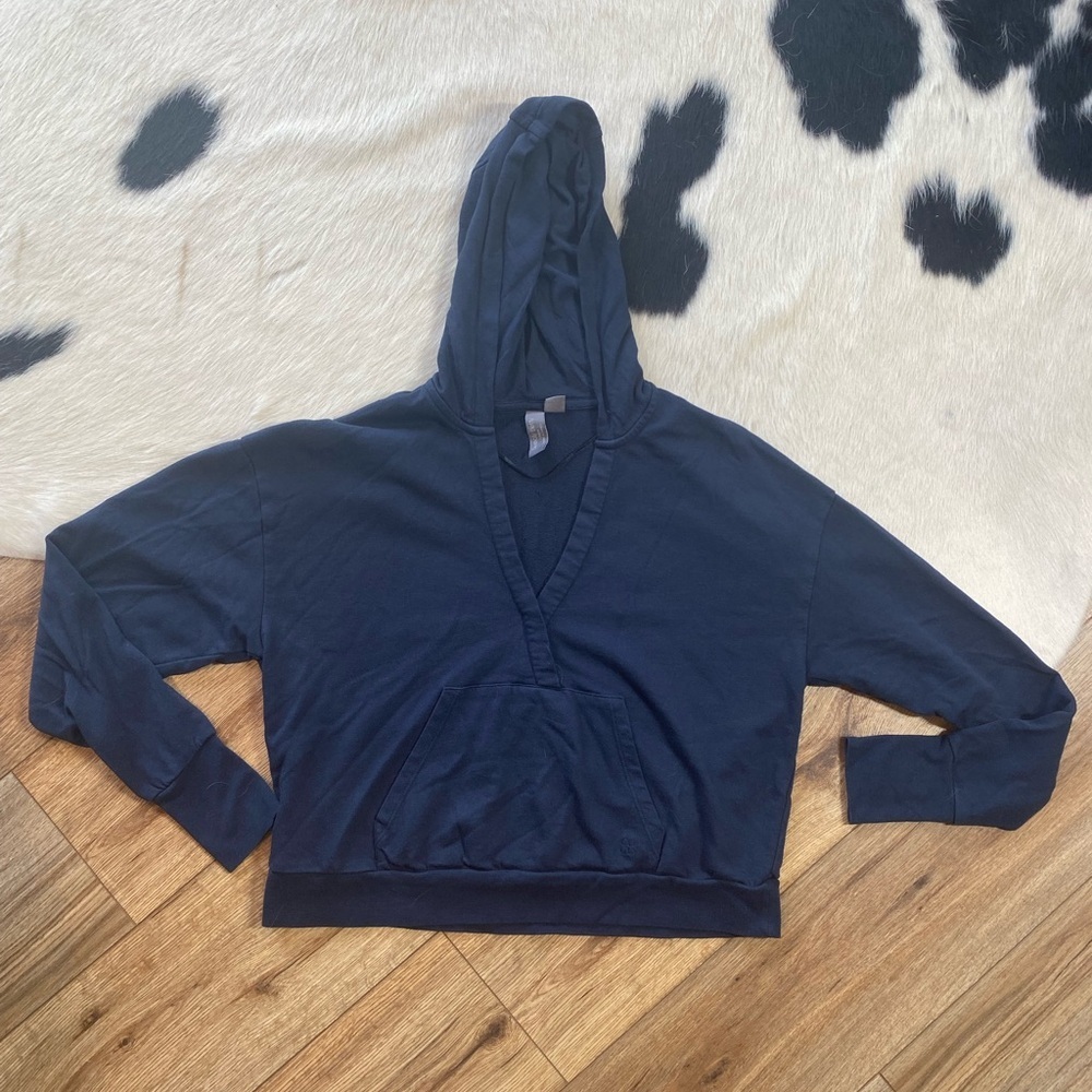 Sweaty Betty After Class Relaxed Hoody in Navy Blue - Picture 2 of 9